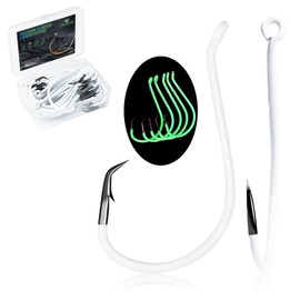 Heavyweight Catfish Hooks - Super Sharp and Offset Fishing Hooks for Saltwater and Freshwater - Octopus Circle Hooks - Perfect Catfishing Tackle-10/0