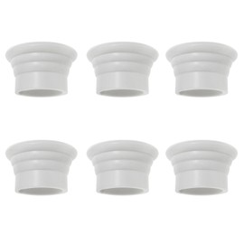 Xhziy Curtain Rod End Decorative Cap Curtain Finial Curtain Rail End Cap 1.1 inch Diameter Romanesque Curtain Rod End Plug 6pcs