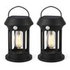 Solar Outdoor LED Lantern with Motion Sensor, Portable Hanging Light,