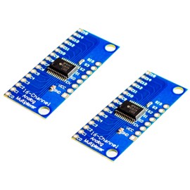 TECNOULAB 2pcs CD74HC4067 16 Channel Digital Analog Multiplexer Breakout Board Module