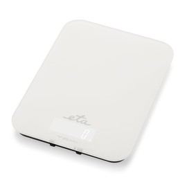 ETA Digitale Küchenwaage I Tami I 0,1 g Genauigkeit I 5 kg Kapazität I TARE-Funktion I Volumenmessung I LED-Display I USB-C Aufladung I Glasoberfläche I Anti-Rutsch