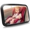 Shynerk Baby Car Mirror Shatterproof 360 Degree Adjustable Wide Angle