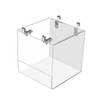 Mipcase Acrylic Thickened Bird Bathing Tub Transparent Shower Basin for