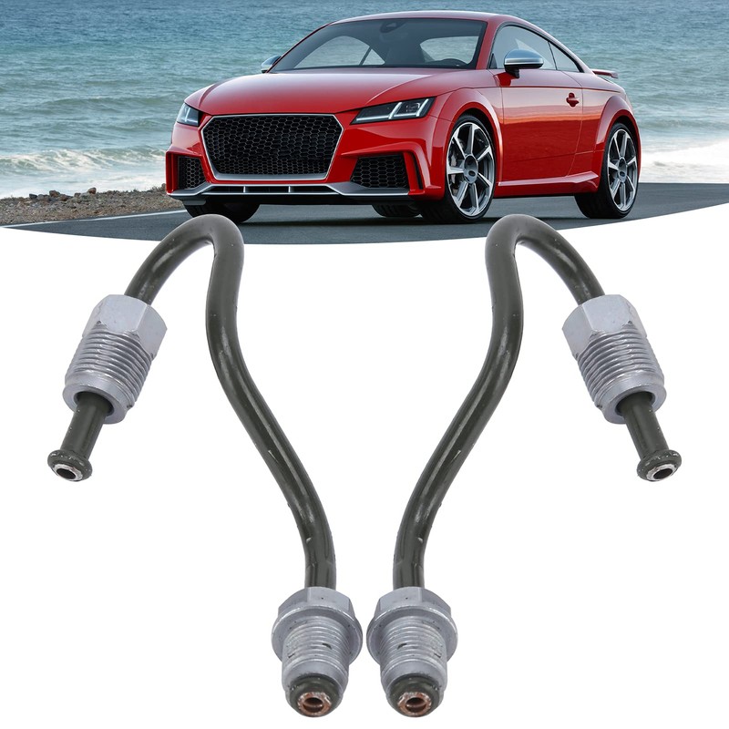 Akozon Set of 2 Rear Brake Lines, Brake Pipe, Brake
