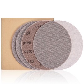 9-Inch Mesh Sanding Discs for Drywall, 120 Grit Hook & Loop Clog‑Resistant & Reusable Sandpaper for Wall Ceiling Renovation 15Pcs