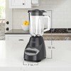 BLACK+DECKER Countertop Blender with 6-Cup Glass Jar, 10-Speed Settings