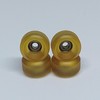 LEEFAI 75D Urethane Pro Fingerboard Wheels Clear Amber Bearing Wheel
