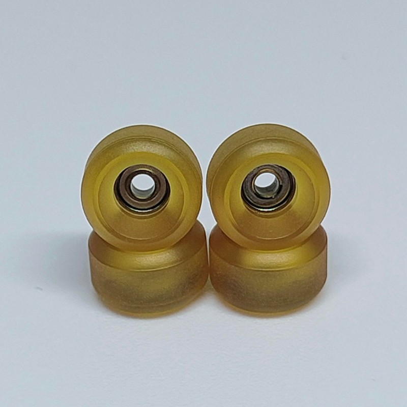 LEEFAI 75D Urethane Pro Fingerboard Wheels Clear Amber Bearing Wheel