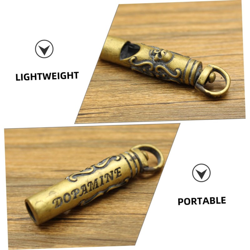 Kisangel Copper Whistle Outdoor Whistle Emergency Loud Whistle Copper Camping