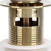 Pop Up Basin Drain Copper G1/4 Brushed Gold Corrosion Resistant
