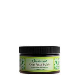 Esmalte facial transparente para el acné | Esmalte facial limpio y natural | Tratamiento del acné | Esmalte exfoliante suave | Just Nutritive | 4 onza