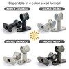 GIRASOLE HOME® Adjustable Short Curtain Pole Brackets 2 Pack for