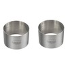 (Pack of 2) Round Food Ring, Stainless Steel (3.5" D