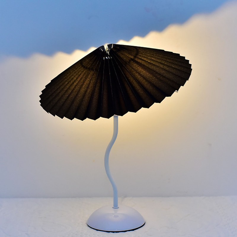 Bedside Lamp Umbrella Shaped Simple Decorative Table Light Bedroom Nightstand
