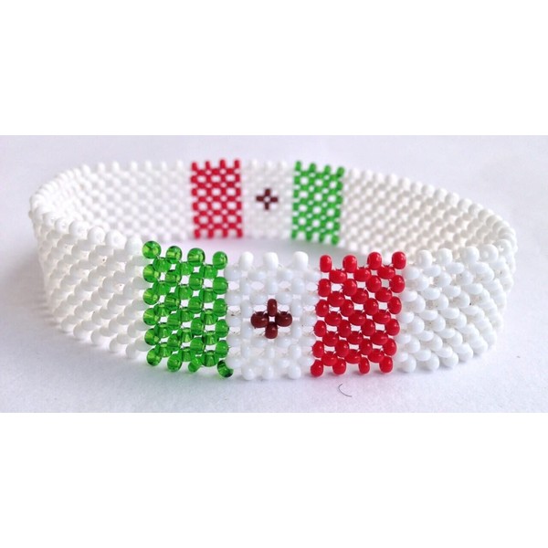 Wrist Band Bracelet Mexico National Flag FIFA World Cup Fan Men Large 8" 20.3cm