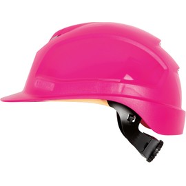 Uvex pheos B-WR 9772730 Protective Helmet with Ventilation – Construction Helmet with Rotary Wheel – Long Visor – Pink – Pack of 1