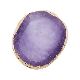 Minkissy 1pc Resin Manicure Palette Agate Display Plate for Nail Art Smooth Texture for Easy Cleaning for Blending Pigments and Showcasing Designs