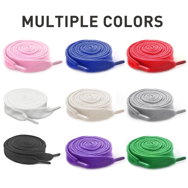 UamGlsob 15MM Cotton Fat Shoe Laces for Sneakers, 5/8" Wide