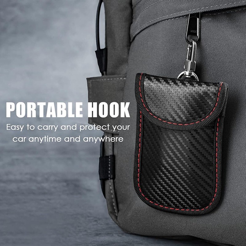 Pouch for Car Keys Black, Car Key Signal Blocker Pouch