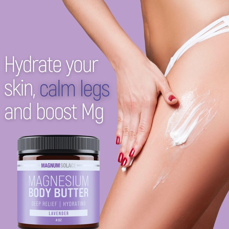 Magnum Solace Magnesium Body Butter - Nighttime Magnesium Cream -