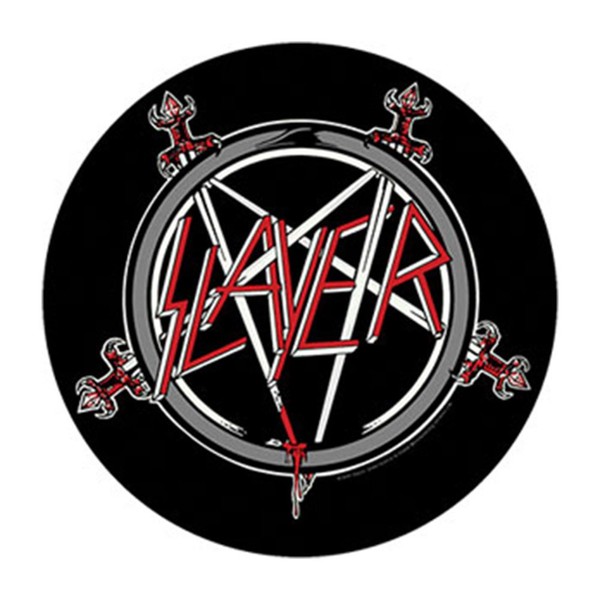 XLG Slayer Pentagram Back Patch Trash Metal Music Band Jacket