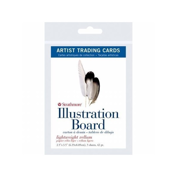 Pro-Art 105907 Strathmore Artist Trading Cards 2.5X3.5 5/Pkg-Illustration Board Vellum