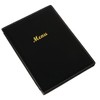 Olympia Leatherette Style 4-Page Menu Cover, Black A4