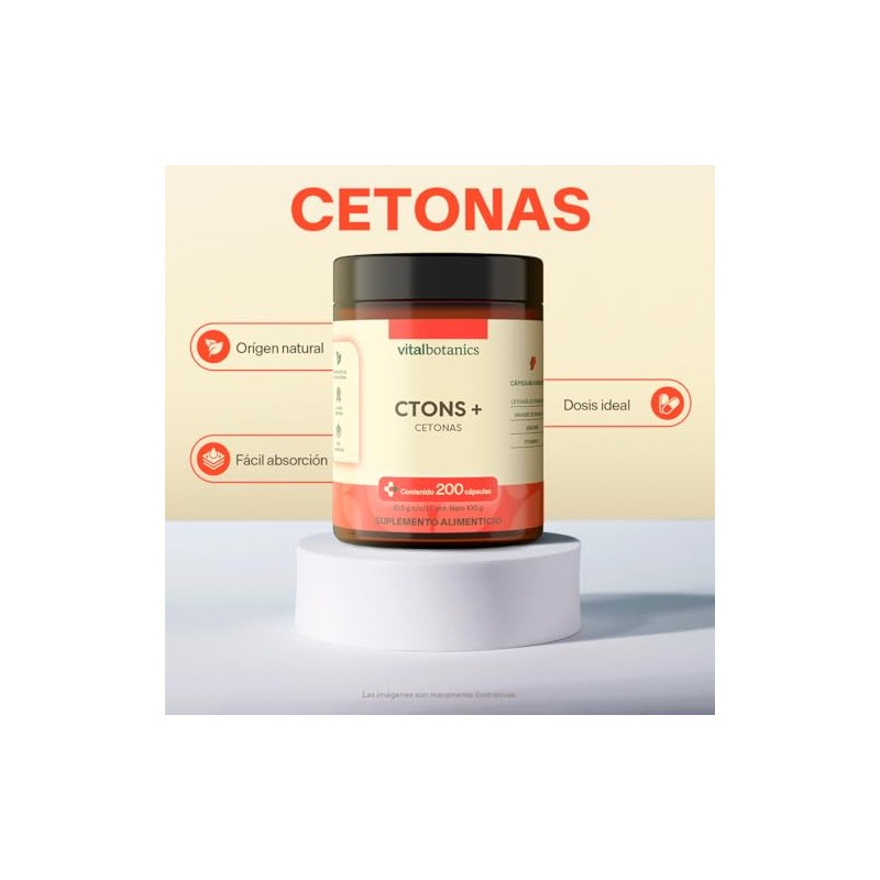 Cetonas de Frambuesa con Vitamina C y Jengibre VITAL BOTANIC