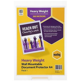 MARBIG(R) 90084 Document Protector A4 Wall Mountable Clear