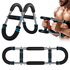 Twister Arm Exerciser, Adjustable Spring Workout Bar, 40-100lb Adjustable Chest Workout Equipment, Arm Trainer, Twister Arm Trainer, Detachable Design Fitness Anywhere (Blue)