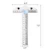 QUETTO 6-Inch Acrylic Clear T-Square Ruler-Transparent T Ruler for Crafting