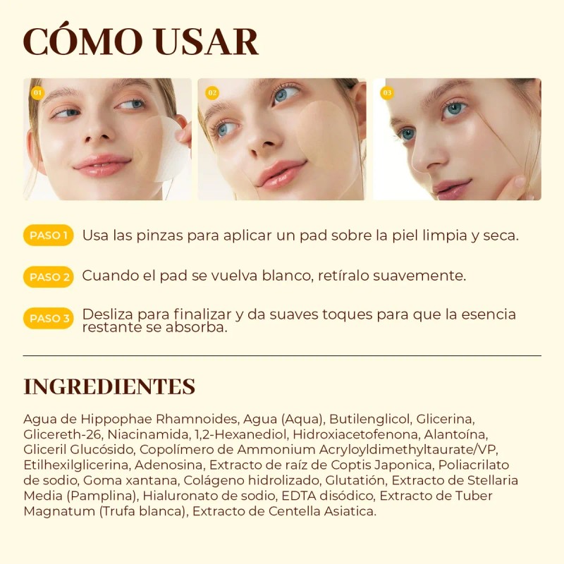 Eqqualberry Gel Toner Pads Collagen Glow Facial Todo Tipo Piel