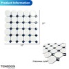 Tenedos Octagon Porcelain Mosaic Tile – Matte White with Glossy