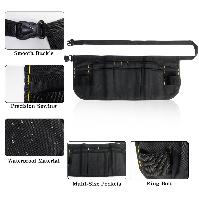 Klmnop Waist Tool Apron, Oxford Waterproof Window Tint Tool Belt