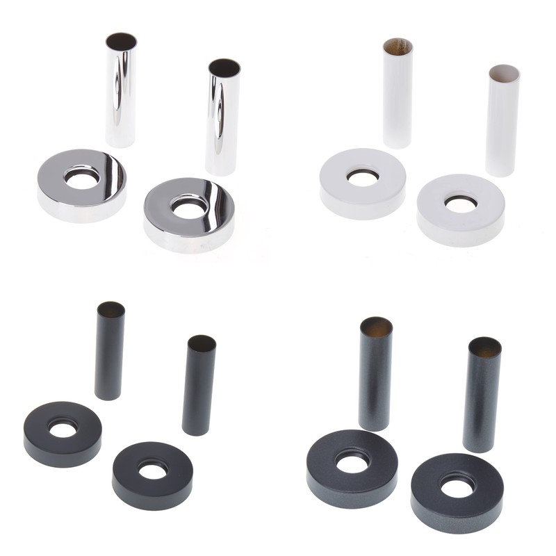Aqbau Cover rosettes for radiators with protective tube, pipe collar,