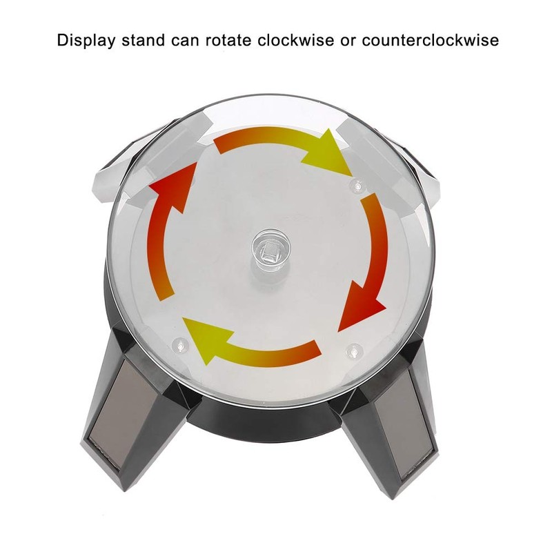 Semme Solar Turntable,Solar Rotating Display Stand, 360° Rotating Turntable with