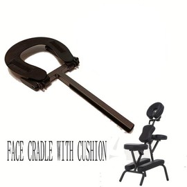 Portable Massage Chair Face Cradle Replacement - Breathable Headrest Support for Facial Massage, Spa, Chiropractic Therapy - Fits 99% Massage Chairs Black