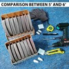 ZYRELYNX 8-Tier Upgraded 6 Inch Sandpaper Organizer, Sandpaper Storage Holder