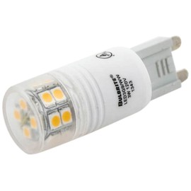 Bulbrite LED3G9/WW 3-Watt LED T4 G9 Bulb, 20W Halogen Equivalent, Soft White