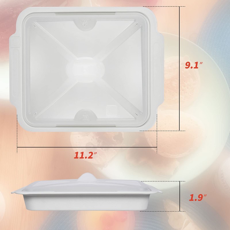 MMUGOOLER Microwave Easy Bacon Maker/Cooker with Lid, Safety, Quick and