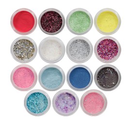NAIL FACTORY - BEST OF NF COLLECTION Colección 15 Tonos de Polvo Acrílico Para Uñas, 15 frascos 1/8 Oz. c/u