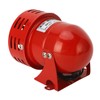 Industrial Motor Alarm Bell Red Color Steel Mini Horn Sound