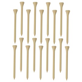 Kisangel 100pcs Bamboo Golf Tees Wooden Holders for Indoor and Outdoor Training Lightweight Design Oversized Head for Stability and Optimal Ball Positioning
