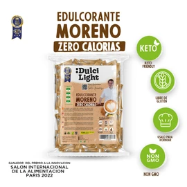 DULCI LIGHT DULCE Y FAVORABLE Cane Honey Brown Sweetener Granules 100 Sachets Calorie Free Sweetener for Drinks and Food, Natural Sugar Substitute