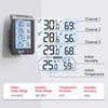 BaldrTherm Solar Outdoor Thermometer, Wireless Temperature & Humidity Monitor with