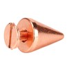 100 Sets Punk Cone Spikes Studs Electroplating Rose Gold Punk