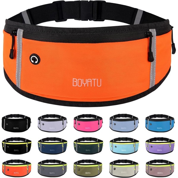 Running Belt Waist Fanny Pack: Waterproof Phone Holder Workout Pouch