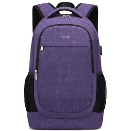 abshoo Lightweight Women Backpack For School College Backpack Teen Girls Daypack Bookbag With Laptop Compartment (Purple)
