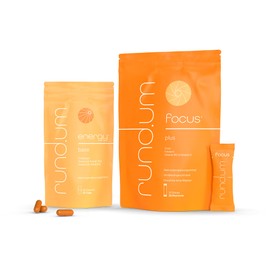 rund.um energy 2er-Set - 60 energy Kapseln und 20 focus Sticks - Nahrungsergänzungsmittel für mehr Energie und Konzentration - vegan, laktose- und glutenfrei