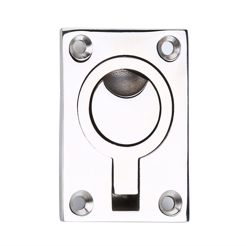Boat Hatch Handle, Stainless Steel Ring Handle Flush Hatch Locker